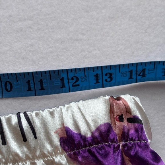 Eras Inspired Pop Star Satin Lounge Pants Small 30” Inseam - Picture 4 of 8